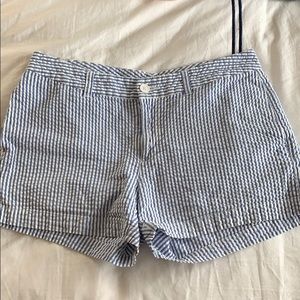 Cute blue and white striped shorts